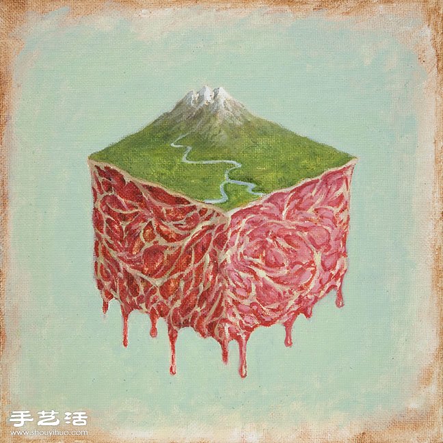 舊金山藝術(shù)家MICHAEL KERBOW超現(xiàn)實畫作 -  www.rpnrmr.com
