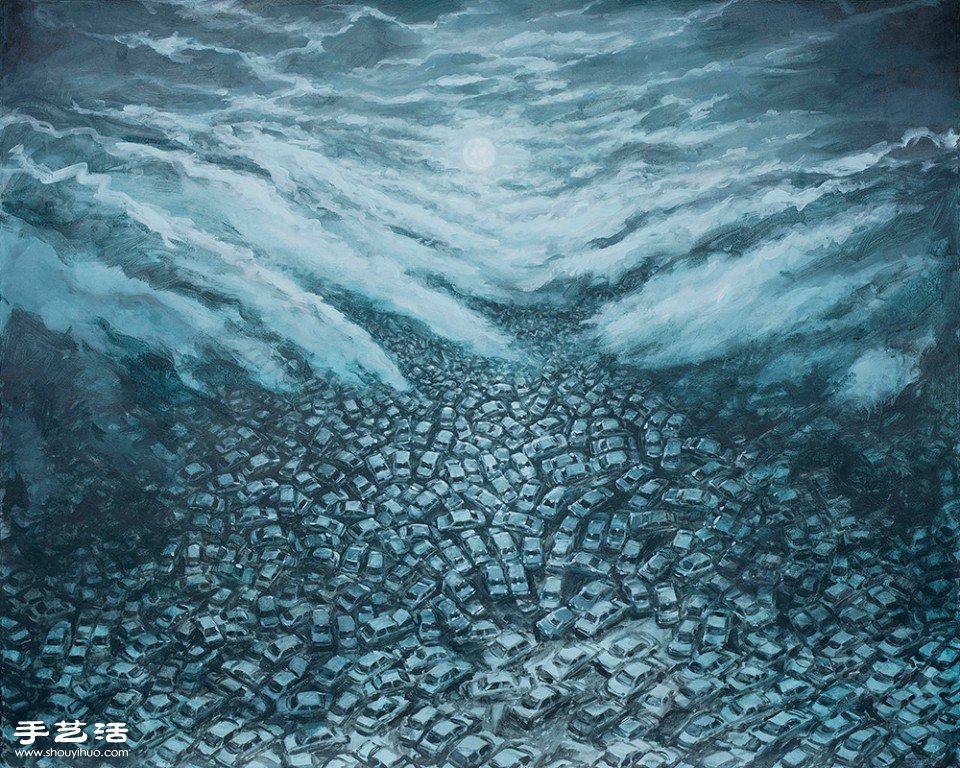 舊金山藝術(shù)家MICHAEL KERBOW超現(xiàn)實畫作 -  www.rpnrmr.com