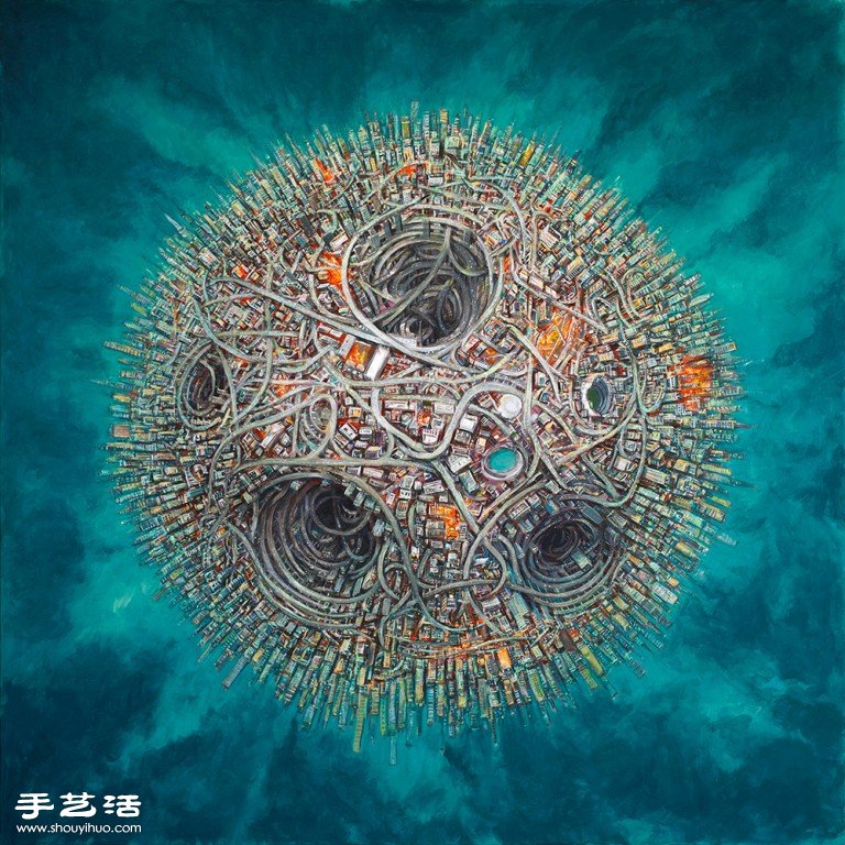 舊金山藝術(shù)家MICHAEL KERBOW超現(xiàn)實畫作 -  www.rpnrmr.com