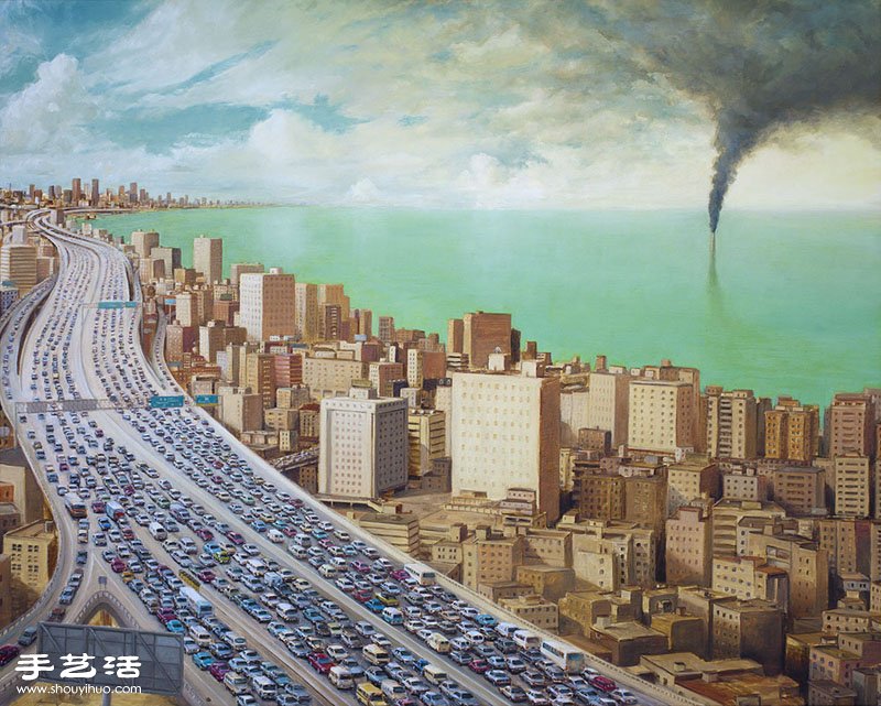 舊金山藝術(shù)家MICHAEL KERBOW超現(xiàn)實畫作 -  www.rpnrmr.com