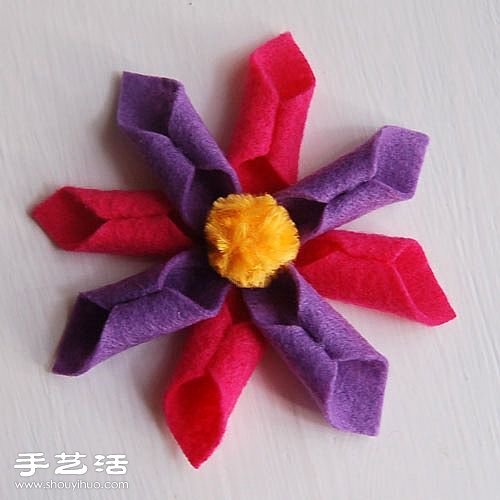 不織布DIY布花教程 不織布布藝花手工制作 -  www.rpnrmr.com
