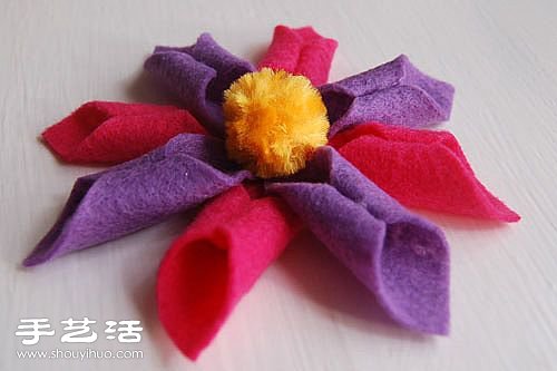不織布DIY布花教程 不織布布藝花手工制作 -  www.rpnrmr.com