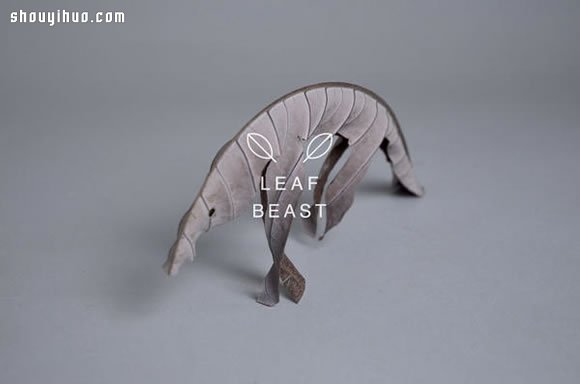 干枯樹葉手工制作成各種生動(dòng)逼真的動(dòng)物 -  www.rpnrmr.com