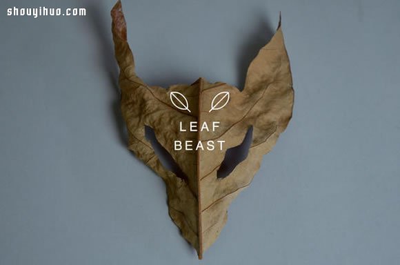 干枯樹葉手工制作成各種生動(dòng)逼真的動(dòng)物 -  www.rpnrmr.com