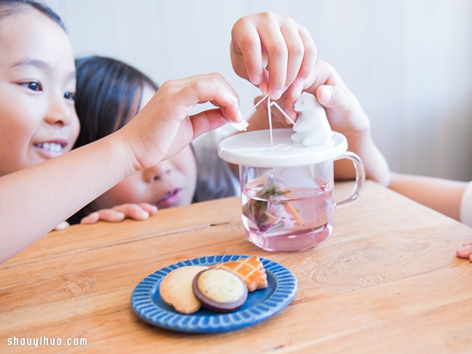 來自日本的超萌北極熊茶包蓋陶藝手工制作 -  www.rpnrmr.com