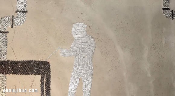 螺帽當(dāng)做像素 拼湊DIY具體的圖案 -  www.rpnrmr.com