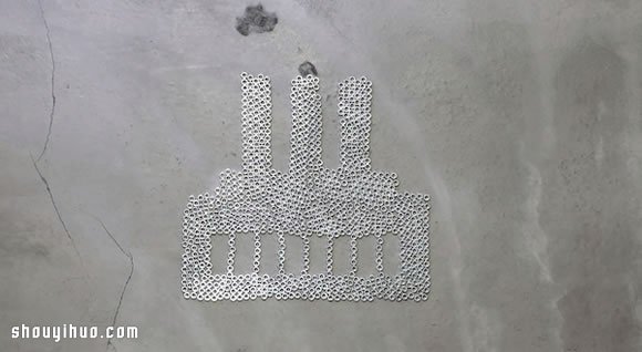 螺帽當(dāng)做像素 拼湊DIY具體的圖案 -  www.rpnrmr.com