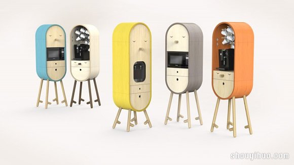 LO-LO 膠囊外型的微型廚房設計 -  www.rpnrmr.com