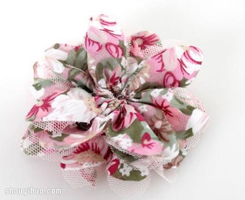 唯美風(fēng)布花發(fā)箍手工制作方法圖解教程 -  www.rpnrmr.com