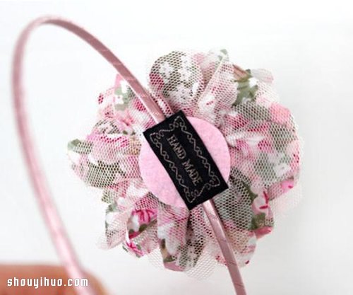 唯美風(fēng)布花發(fā)箍手工制作方法圖解教程 -  www.rpnrmr.com