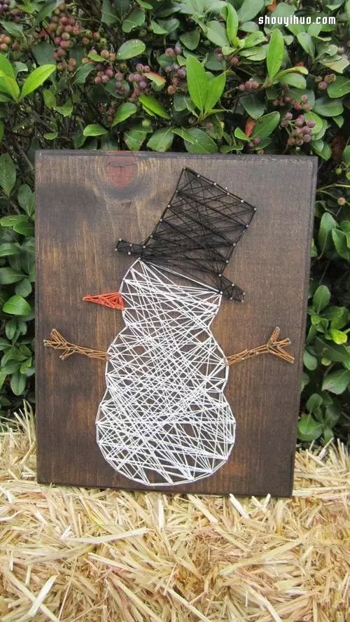 String Art藝術(shù) 利用釘子和線DIY裝飾畫 -  www.rpnrmr.com