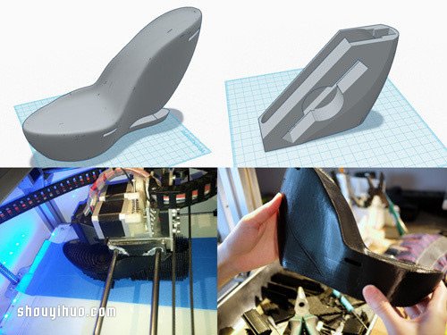 美女工程師親手3D打印帶收納空間的高跟鞋 -  www.rpnrmr.com