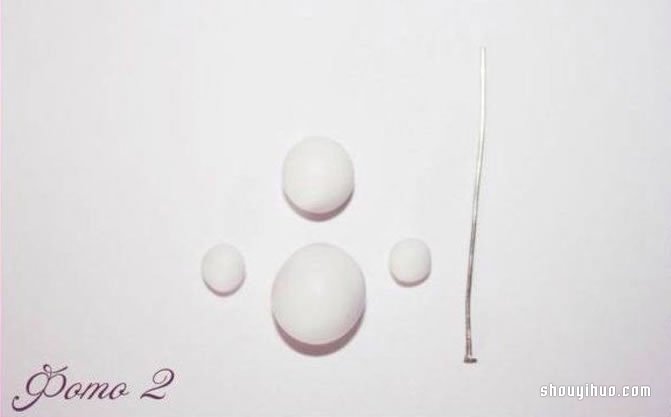 粘土雪人掛件DIY制作的方法步驟圖解教程 -  www.rpnrmr.com