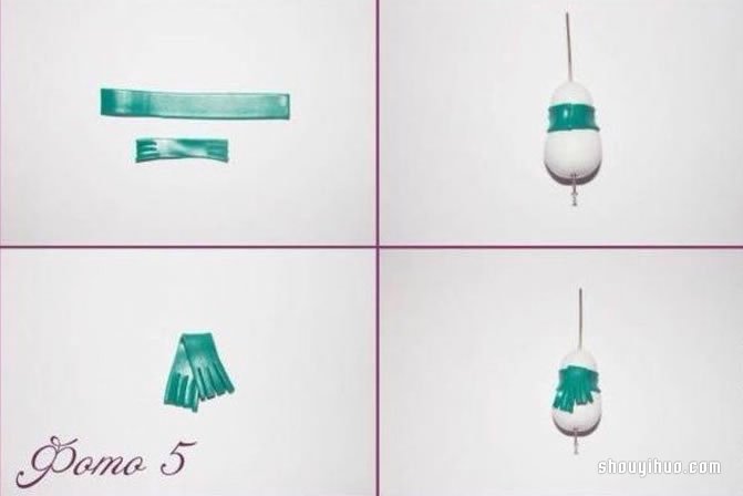 粘土雪人掛件DIY制作的方法步驟圖解教程 -  www.rpnrmr.com