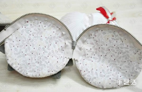 手工布藝玫瑰花零錢包DIY制作教程帶圖紙 -  www.rpnrmr.com