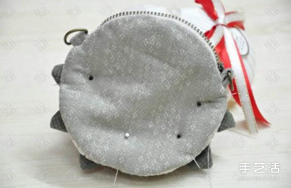 手工布藝玫瑰花零錢包DIY制作教程帶圖紙 -  www.rpnrmr.com