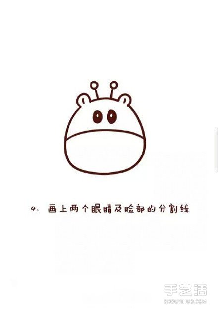 長頸鹿簡筆畫步驟教程 長頸鹿簡筆卡通畫的畫法 -  www.rpnrmr.com