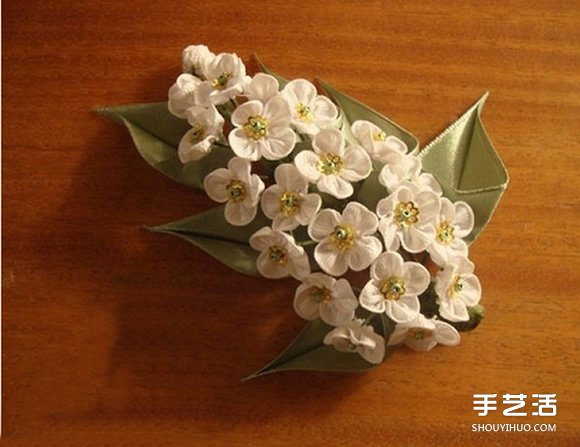 手工布藝梅花發(fā)飾DIY 不織布梅花發(fā)卡制作 -  www.rpnrmr.com