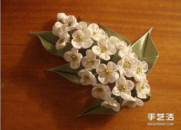 手工布藝梅花發(fā)飾DIY 不織布梅花發(fā)卡制作 -  www.rpnrmr.com