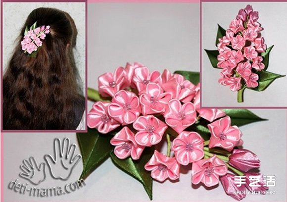 手工布藝梅花發(fā)飾DIY 不織布梅花發(fā)卡制作 -  www.rpnrmr.com