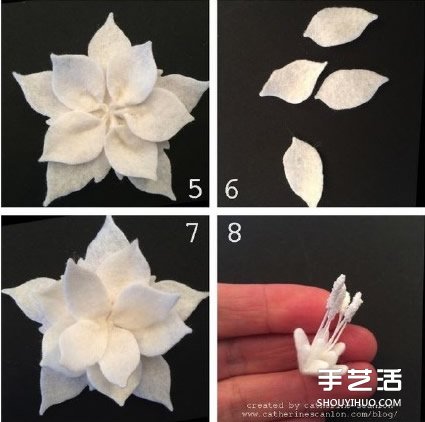手工布藝蓮花的制作方法 可以當(dāng)胸花發(fā)帶發(fā)飾 -  www.rpnrmr.com