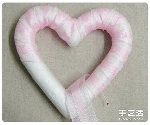 婚禮用漂亮愛心掛飾布藝手工制作圖解教程 -  www.rpnrmr.com
