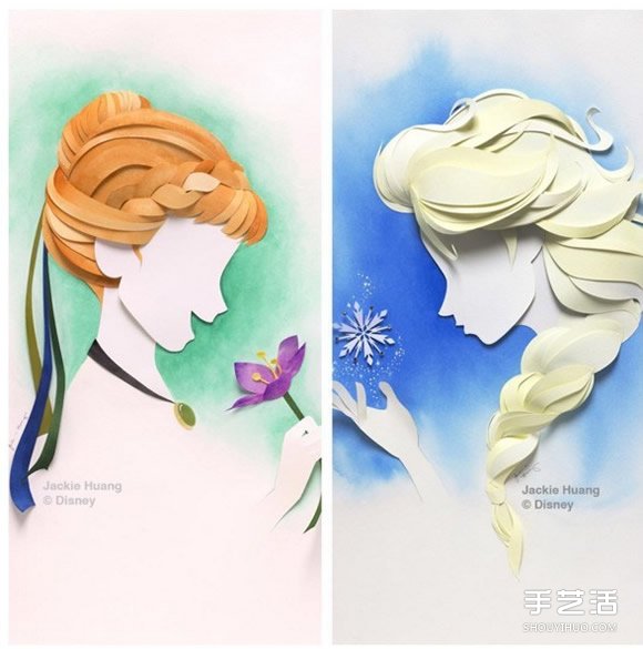 紙雕藝術(shù)：利用剪紙加拼貼制作可愛的卡通圖案 -  www.rpnrmr.com