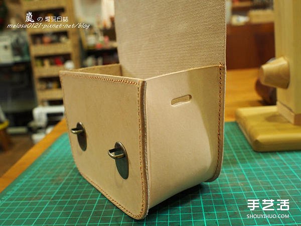 暖暖日式經(jīng)典皮革小書包DIY手工制作圖解教程 -  www.rpnrmr.com