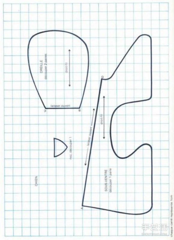 不織布狗狗玩具布玩具DIY手工制作帶圖紙 -  www.rpnrmr.com