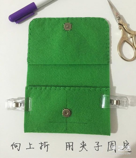 簡約不織布零錢包教程 手工布藝卡包制作圖解 -  www.rpnrmr.com