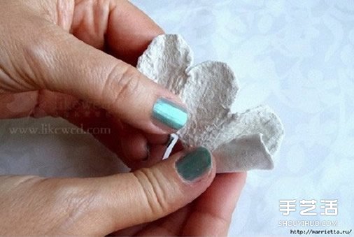 蛋托玫瑰花裝飾手工制作 即使婚禮上都可以用 -  www.rpnrmr.com
