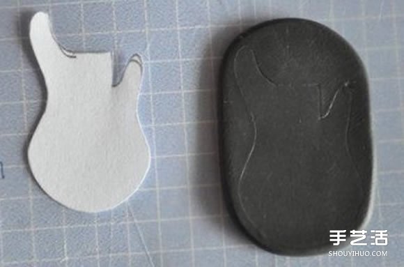超輕粘土DIY制作迷你吉他的教程 可以當掛件 -  www.rpnrmr.com