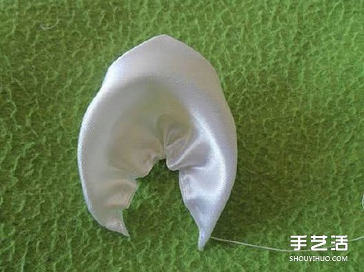 絲帶玫瑰花的折法圖解 寬絲帶玫瑰花的做法 -  www.rpnrmr.com