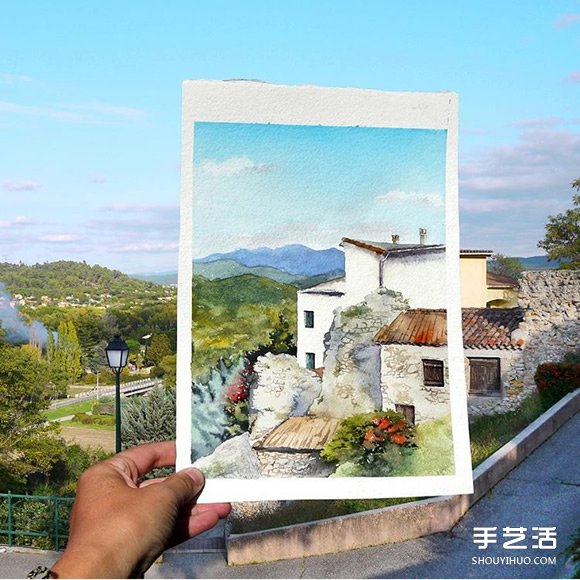 畫家用水彩畫取代相機 捕捉旅行的沿途美景 -  www.rpnrmr.com