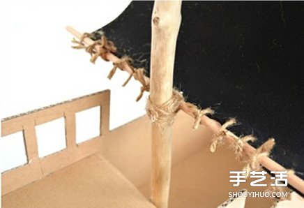 瓦楞紙海盜船手工制作 兒童玩具船模型DIY方法 -  www.rpnrmr.com