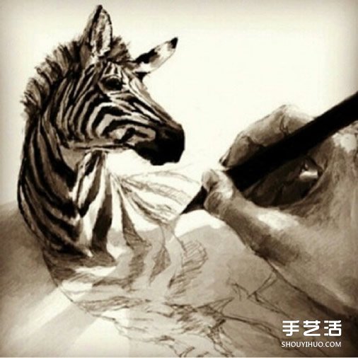 創(chuàng)意3D立體畫作品圖片 “躍然紙上”的畫作  -  www.rpnrmr.com