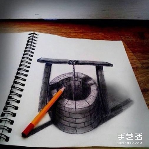 創(chuàng)意3D立體畫作品圖片 “躍然紙上”的畫作  -  www.rpnrmr.com