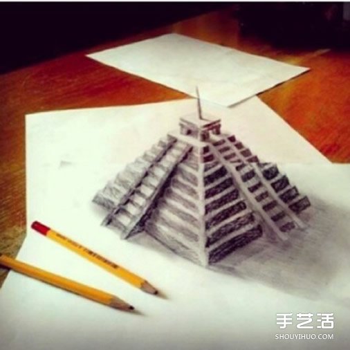 創(chuàng)意3D立體畫作品圖片 “躍然紙上”的畫作  -  www.rpnrmr.com