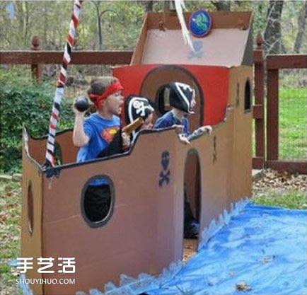 廢紙箱兒童玩具圖片 超好玩的紙箱做玩具作品 -  www.rpnrmr.com