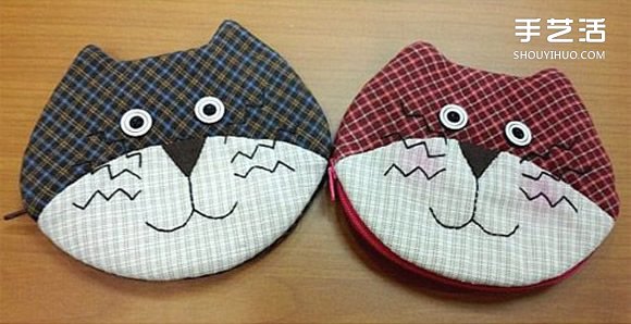 不織布貓咪頭零錢包DIY 布藝貓咪頭零錢包制作 -  www.rpnrmr.com