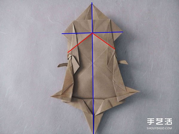 立體兔子的折法圖解 復(fù)雜站立紙兔子折紙教程 -  www.rpnrmr.com