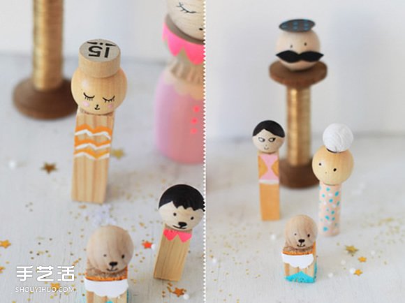 日本娃娃小芥子手工制作 自制可愛(ài)小木偶的方法 -  www.rpnrmr.com