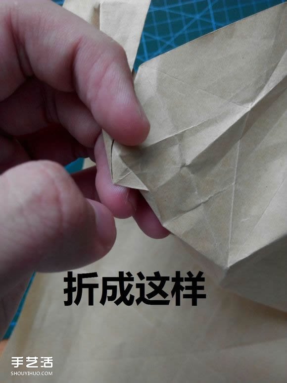 折紙兔子頭詳細(xì)步驟圖 復(fù)雜立體兔頭的折法 -  www.rpnrmr.com