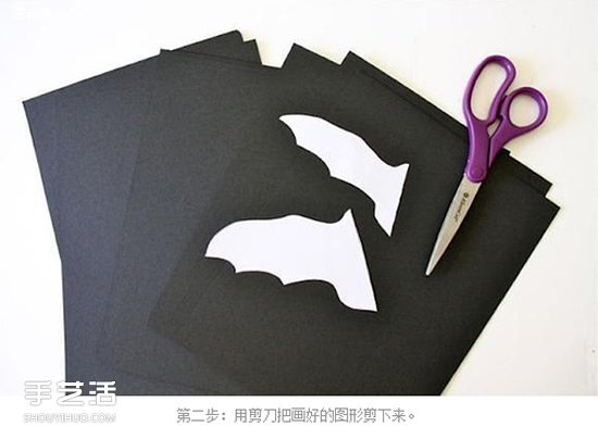 萬(wàn)圣節(jié)蝙蝠手工制作 兒童萬(wàn)圣節(jié)蝙蝠墻裝飾DIY -  www.rpnrmr.com