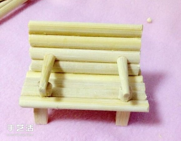 一次性筷子手工制作帶扶手椅子的方法圖解 -  www.rpnrmr.com