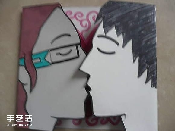 接吻情人節(jié)賀卡制作 自制親吻情人節(jié)賀卡圖解 -  www.rpnrmr.com