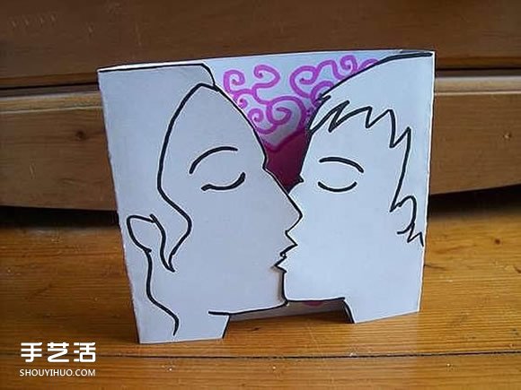 接吻情人節(jié)賀卡制作 自制親吻情人節(jié)賀卡圖解 -  www.rpnrmr.com