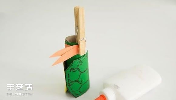 忍者神龜手偶玩具制作 卷紙筒手工制作忍者神龜 -  www.rpnrmr.com