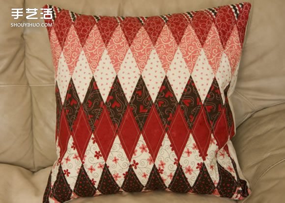 地中海風格靠枕DIY教程 手工布藝制作條紋靠枕 -  www.rpnrmr.com