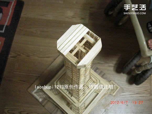 筷子和竹簽制作埃菲爾鐵塔模型的詳細(xì)圖解教程 -  www.rpnrmr.com